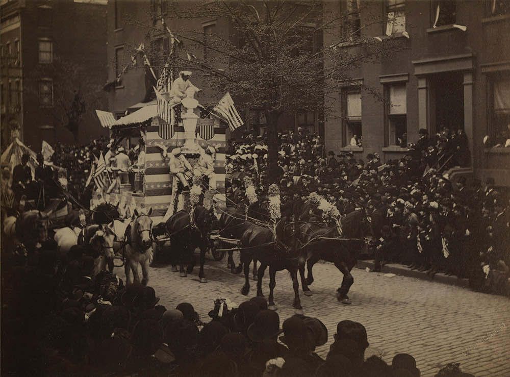 Samuel W. Bridgham - Group of Four Images of Civic Parade in NYC from Centennial of Washington's Inauguration