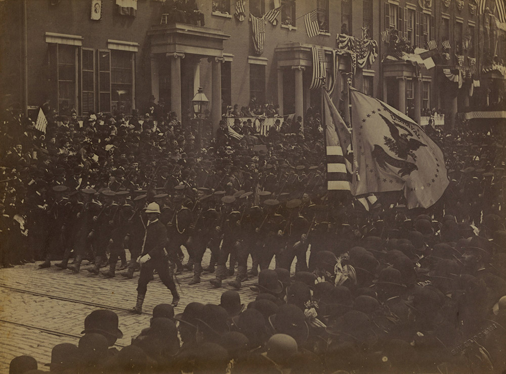 Photo Detail - Samuel W. Bridgham - Group of Four Images of Civic Parade in NYC from Centennial of Washington's Inauguration
