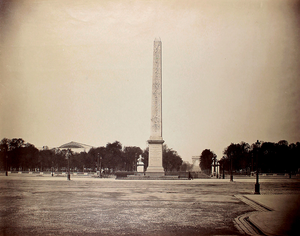 Gustave Le Gray - L’Obélisque de Louxor sur la Place de la Concorde avec les Champs-Élysées en Perspective, Paris Gustave Le Gray - L’Obélisque de Louxor sur la Place de la Concorde avec les Champs-Élysées en Perspective, Paris