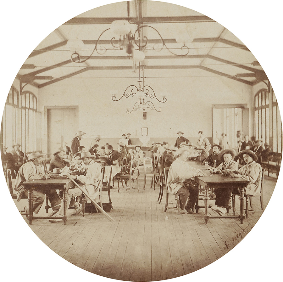 Charles Negre - Recreation Hall (or Salon de Cafe), Vincennes Imperial Asylum Charles Negre - Recreation Hall (or Salon de Cafe), Vincennes Imperial Asylum