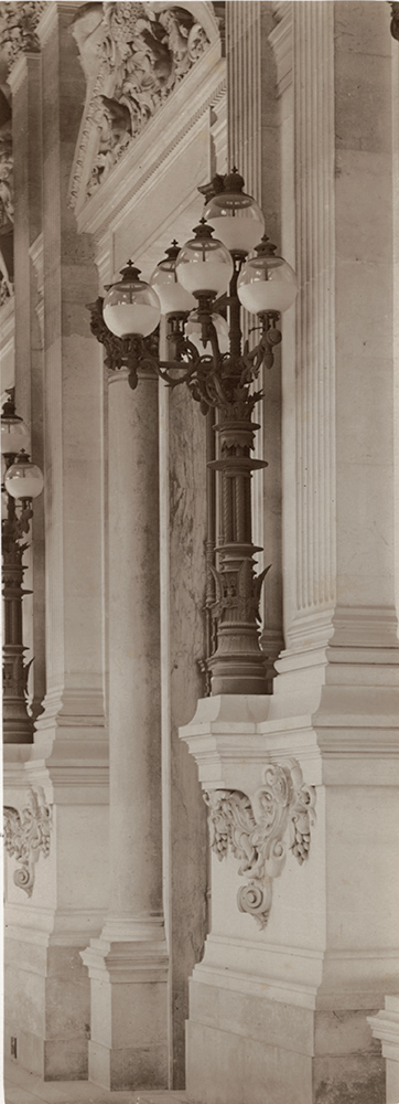 Louis-Émile Durandelle - Le Nouvel Opera de Paris, Bronzes, Candelabraes, Lustres, Torcheres--Appliques--Lampadaires Louis-Émile Durandelle - Le Nouvel Opera de Paris, Bronzes, Candelabraes, Lustres, Torcheres--Appliques--Lampadaires