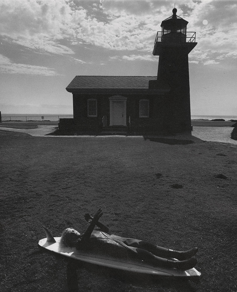 Arthur Tress - Lighthouse with Child Lying on Surfboard (Surfer's Dream) Arthur Tress - Lighthouse with Child Lying on Surfboard (Surfer's Dream)