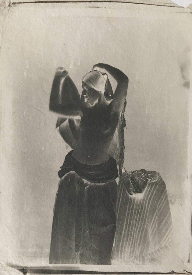 Julien Vallou de Villeneuve - Standing Female Nude with Veil Julien Vallou de Villeneuve - Standing Female Nude with Veil