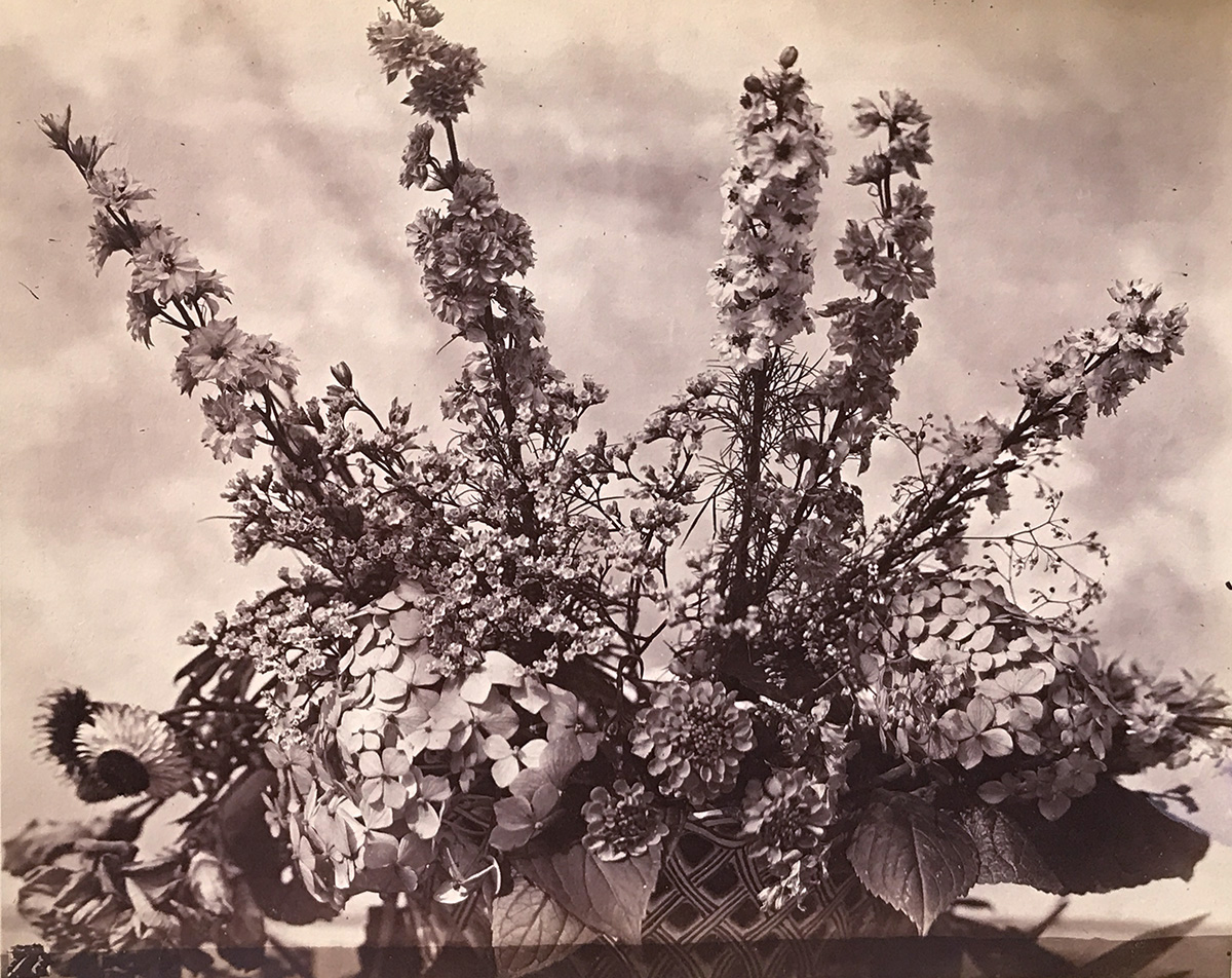 Charles Hippolyte Aubry - Flower Arrangement in a Basket