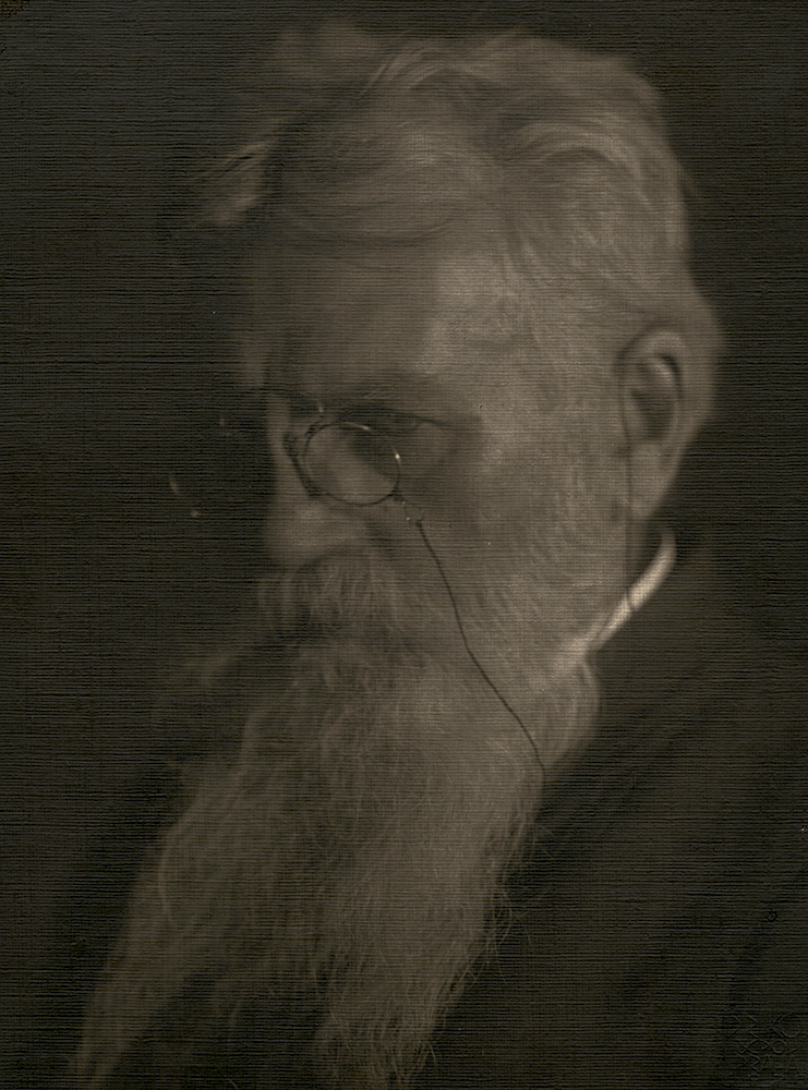Frantisek Drtikol - Portrait of Man with Beard and Glasses