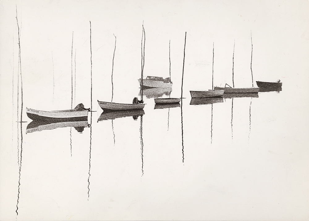 John Hedgecoe - Fishing Boats on the Hudson River John Hedgecoe - Fishing Boats on the Hudson River