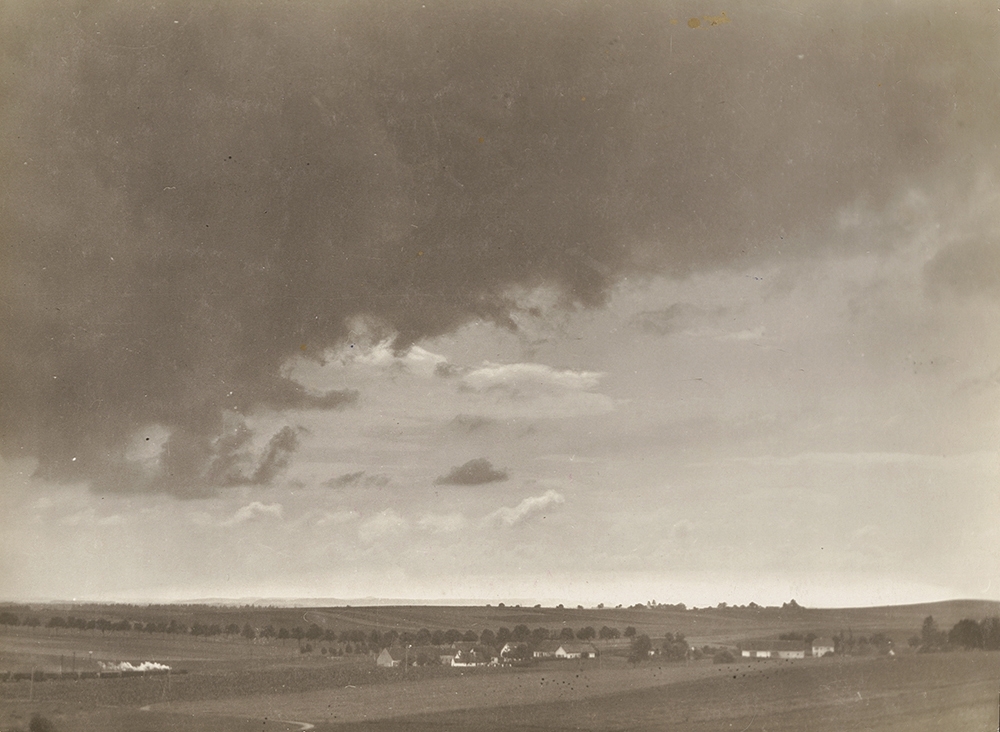 E. O. Hoppé - Base of Cumulus Cloud Over English Countryside with Train E. O. Hoppé - Base of Cumulus Cloud Over English Countryside with Train