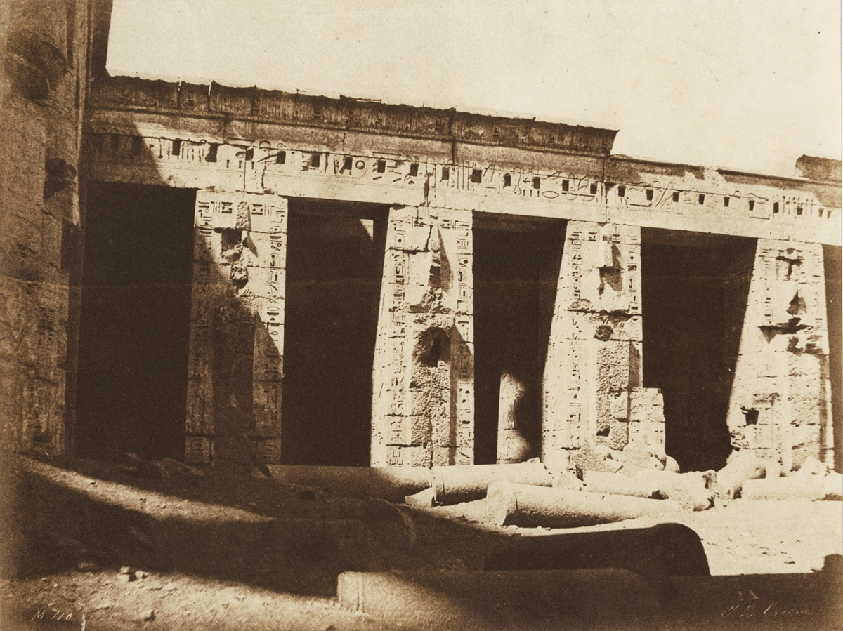 John Beasley Greene - Thebes: Medinet Habu, Palace of Rameses Meiamun, 2nd Courtyard Facing West, Egypt