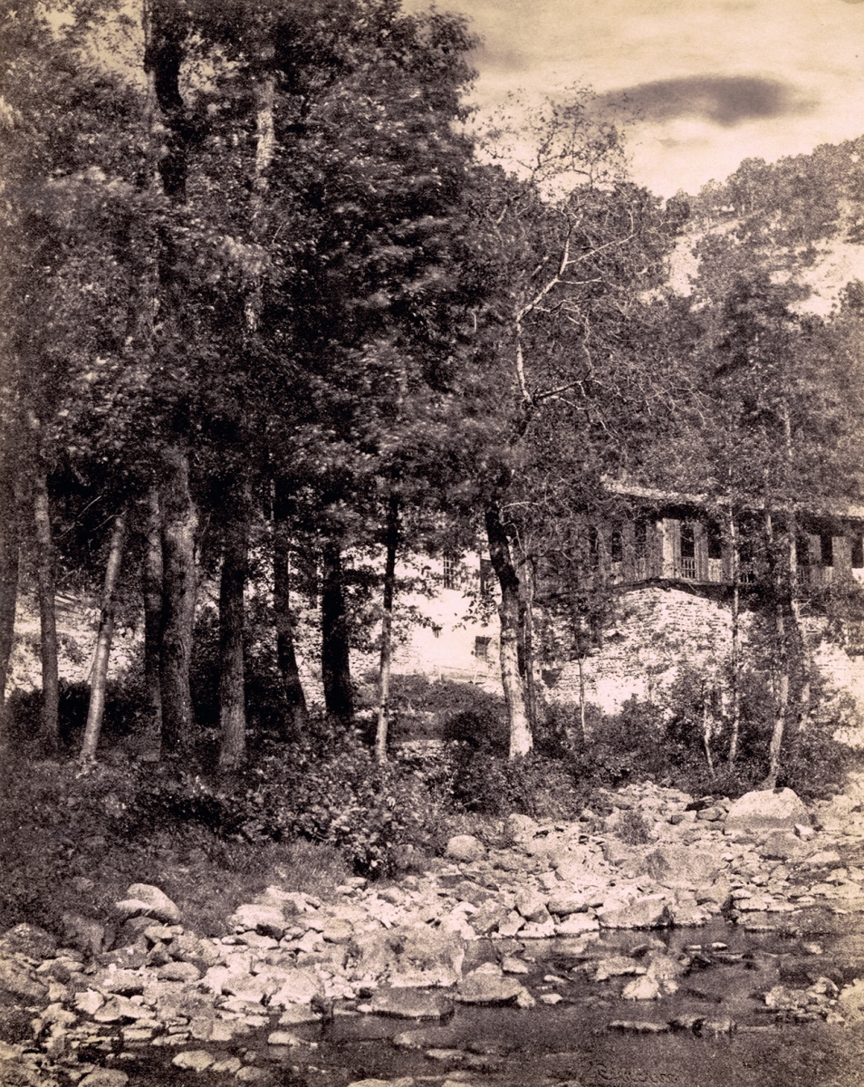 André Giroux - Groupe d'Arbres et Bâtiments au Bord de l'eau André Giroux - Groupe d'Arbres et Bâtiments au Bord de l'eau