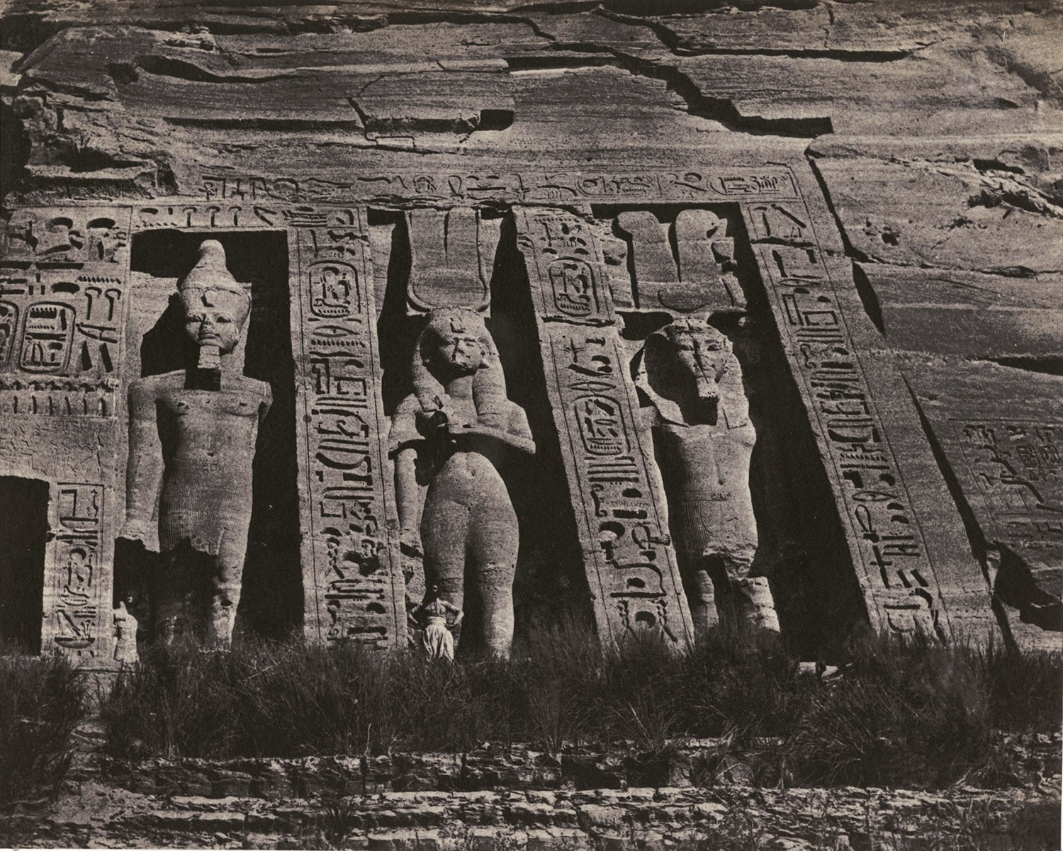 Maxime Du Camp - Ibsamboul, Partie Septentrionale Du Spéos D'Hathor; Nubie, Egypt Maxime Du Camp - Ibsamboul, Partie Septentrionale Du Spéos D'Hathor; Nubie, Egypt
