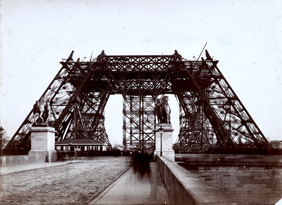 Anonymous - Construction of the Eiffel Tower, Paris Anonymous - Construction of the Eiffel Tower, Paris