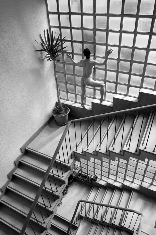 Stanko Abadžic - Female Nude on Stairs Stanko Abadžic - Female Nude on Stairs