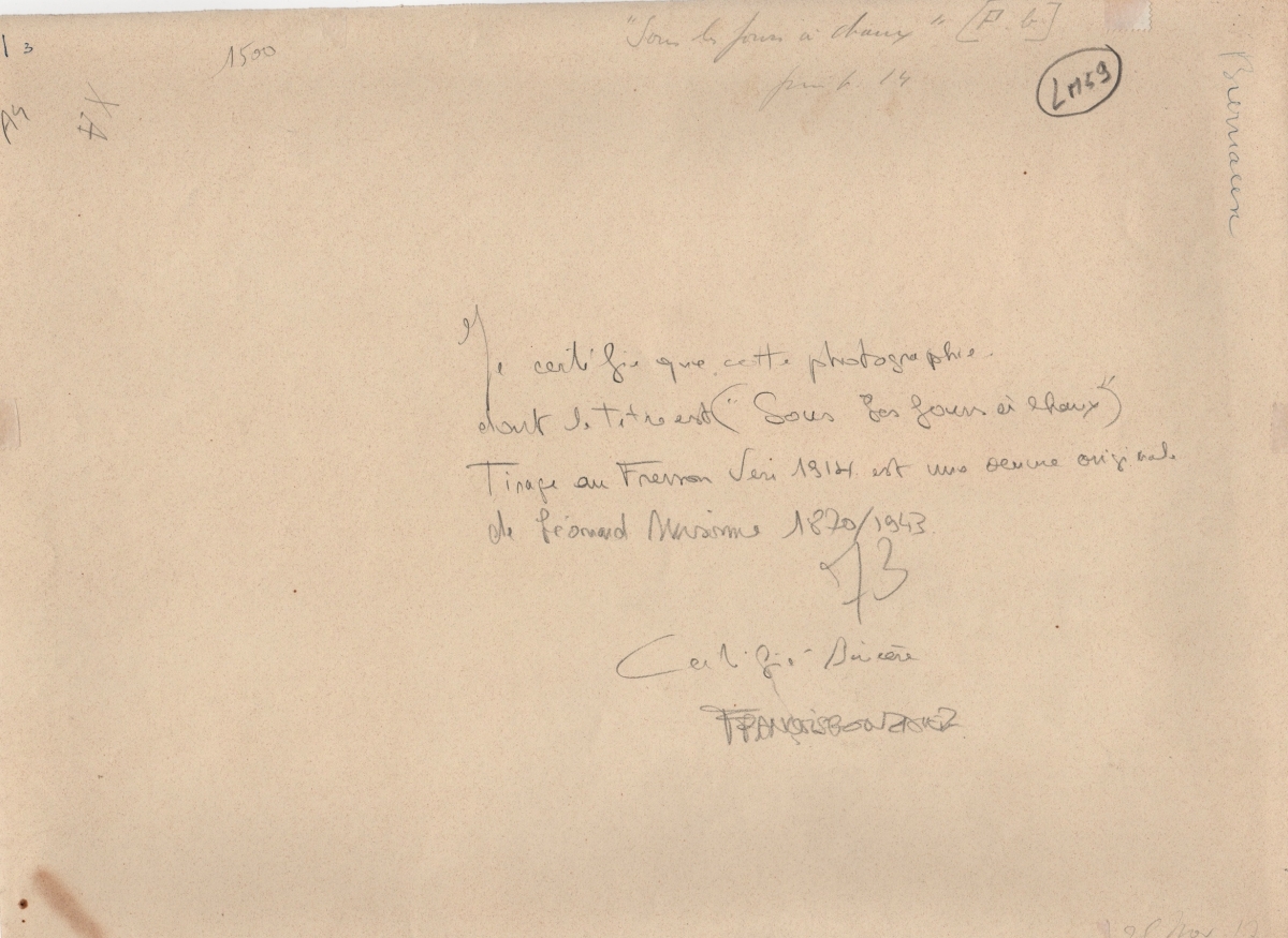 Photo Detail - Leonard Misonne - Sous les Fours à Chaux (Under the Lime Kilns) Photo Detail - Leonard Misonne - Sous les Fours à Chaux (Under the Lime Kilns)