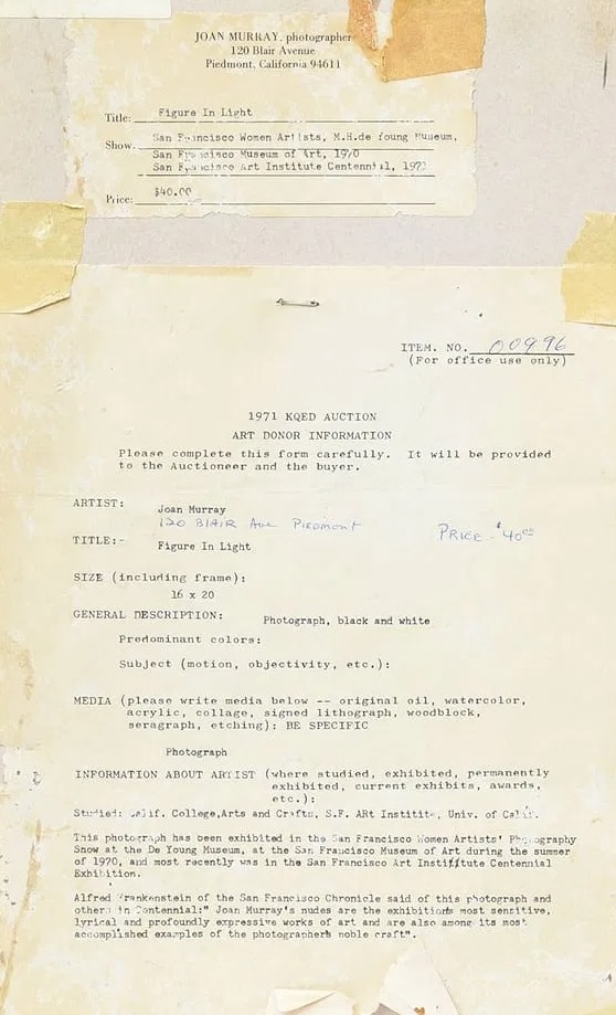 Photo Detail - Joan Fell - Female Nude Figure in Light Photo Detail - Joan Fell - Female Nude Figure in Light