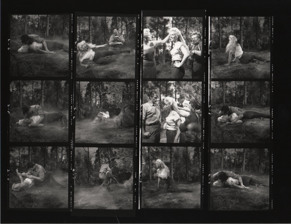 John Swope - Marilyn Monroe and Robert Mitchum, River of No Return