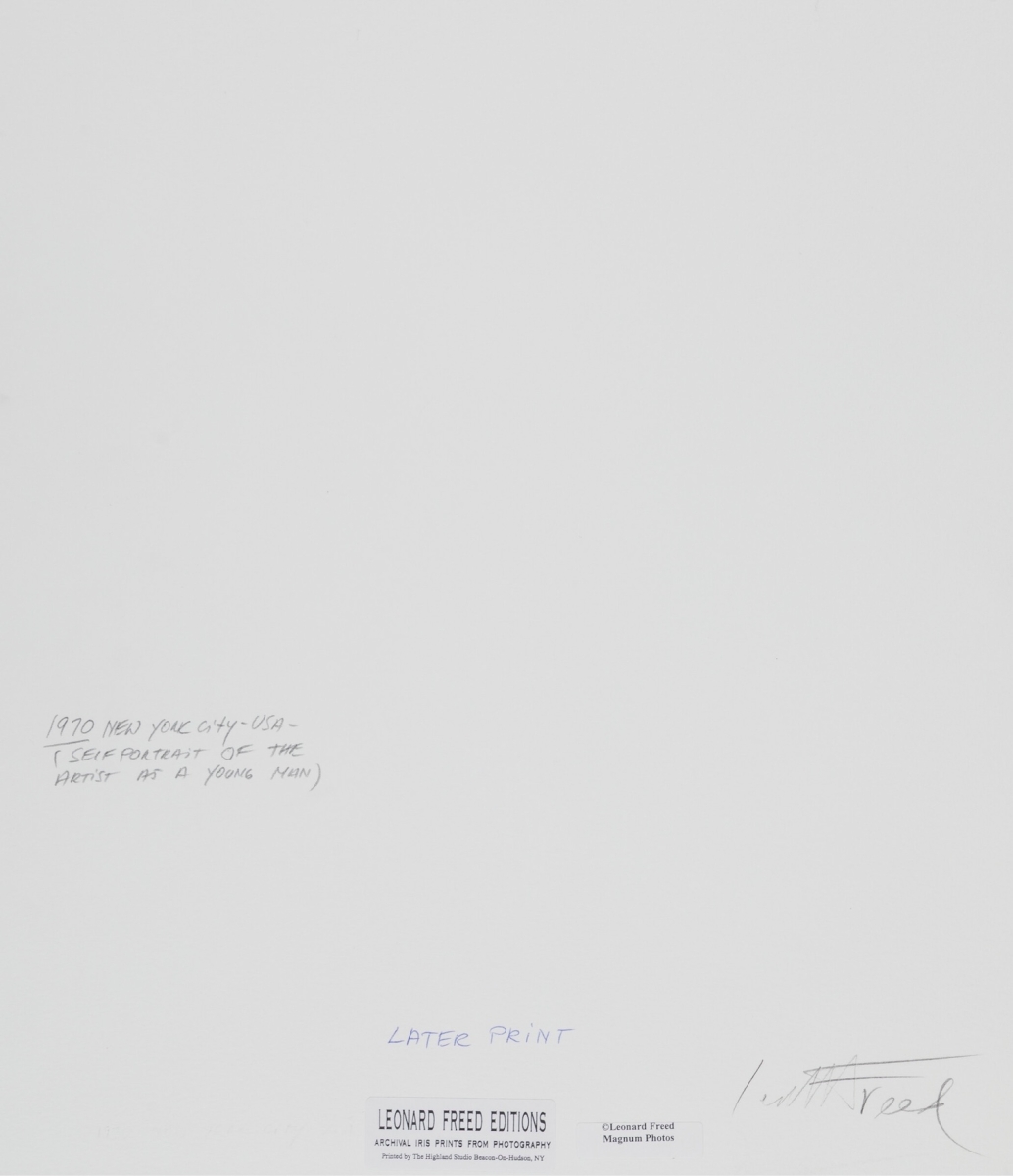 Photo Detail - Leonard Freed - Self Portrait of the Artist as a Young Man, New York