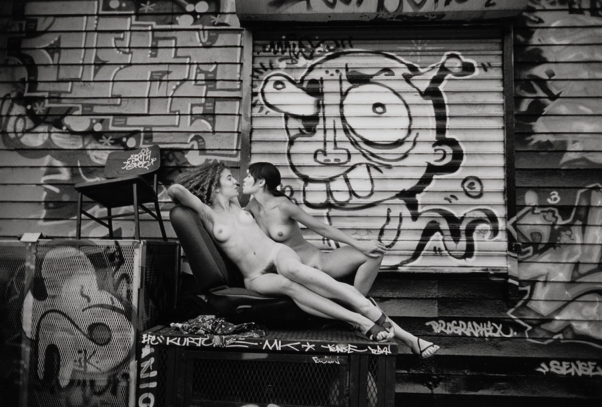 Leonard Freed - Kate, USA (Two Nudes with Grafitti)