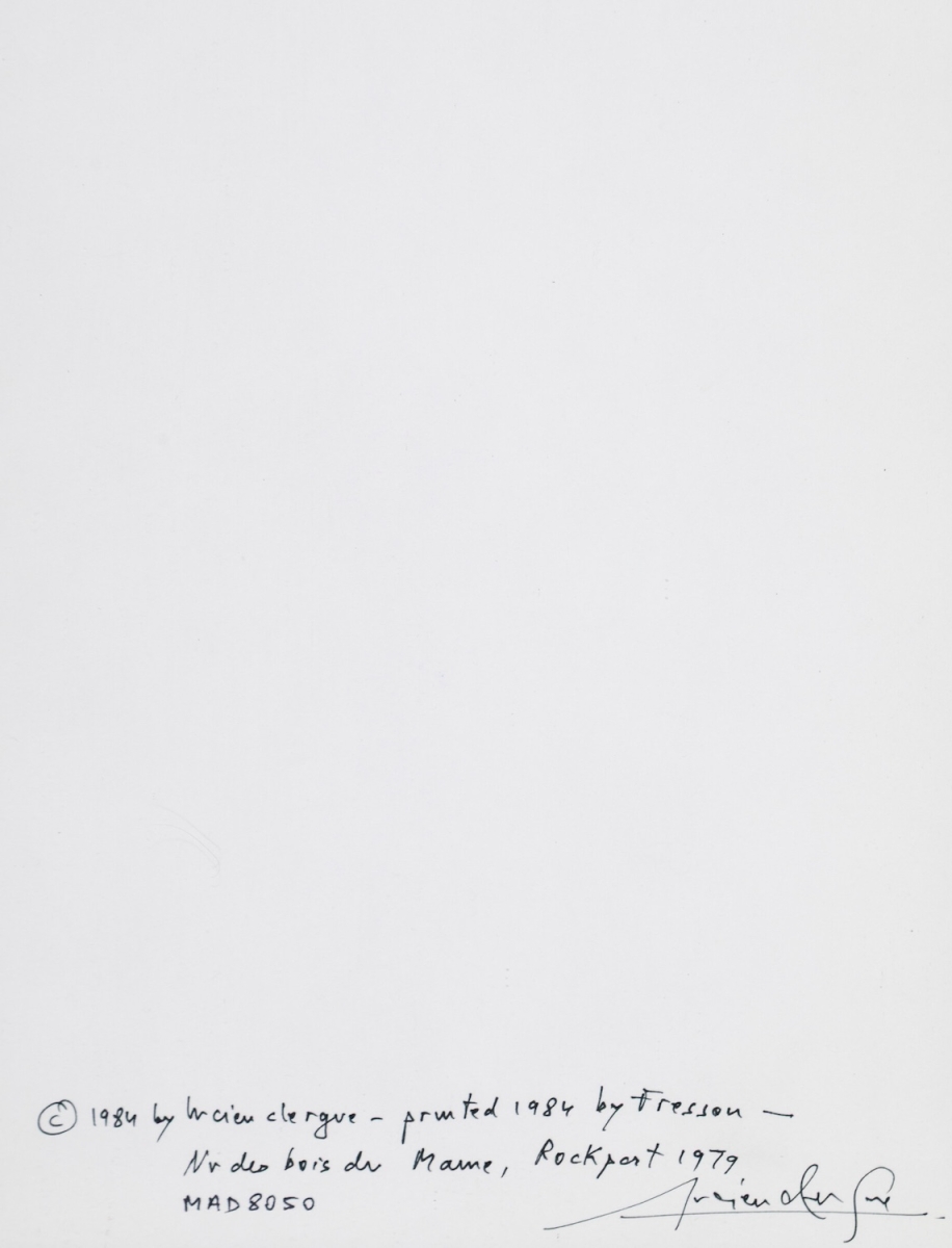 Photo Detail - Lucien Clergue - Nu des Bois, Rockport, ME