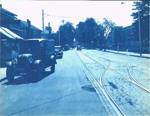 Anonymous - Street Scene with Trolley Tracks