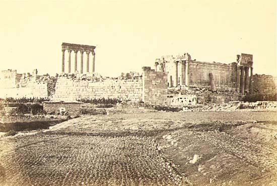 Francis Frith - Baalbec from the South, Syria