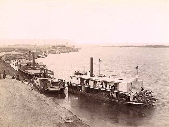 J. Pascal Sebah (attributed to) - Luxor, Boat Debarkation