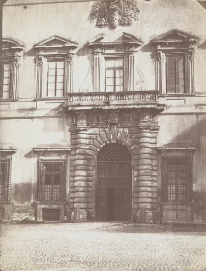 Gustave Eugene (born Emilio) Chauffourier - Principal Entrance to Palazzo Laterano in Piazza San Giovanni in Laterano, Rome