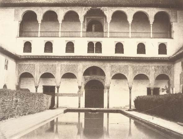 Louis De Clercq - View of the Alhambra, Great Courtyard in Front of Ambassador's Hall