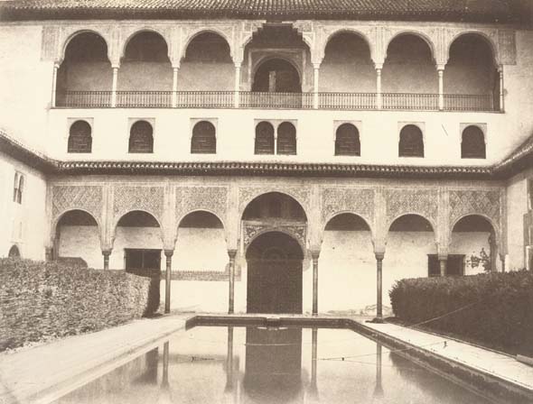 Louis De Clercq - View of the Alhambra, Great Courtyard in Front of Ambassador's Hall Louis De Clercq - View of the Alhambra, Great Courtyard in Front of Ambassador's Hall