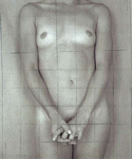 Paul Cava - Untitled (Sylvia with Grid, Large Version on Rice Paper) Paul Cava - Untitled (Sylvia with Grid, Large Version on Rice Paper)