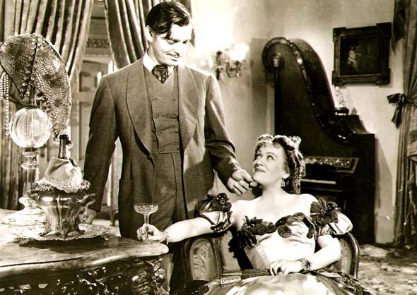 Clarence Sinclair Bull or Fred Parrish - Clark Gable and Ona Munson in Gone with the Wind