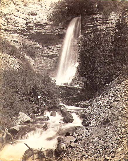Charles Roscoe Savage (attributed to) - Battle Creek Falls, Ogden Canyon, Utah