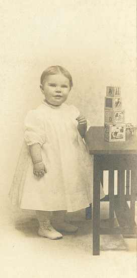 Sterns, Wildermuth, and Sterns - Baby Girl with Blocks
