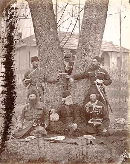 Ivan - Russian Caucasian Militia Toasting Ivan - Russian Caucasian Militia Toasting