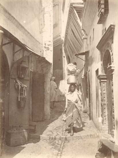 Anonymous - Woman with Load on Her Head, Medina, Algeria