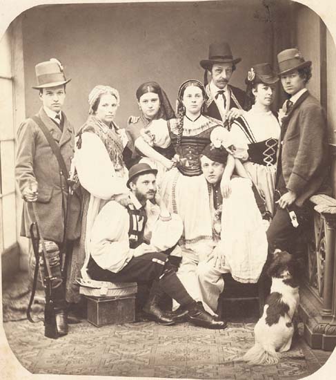 Anonymous - Austrian Folk Group with Dog Anonymous - Austrian Folk Group with Dog