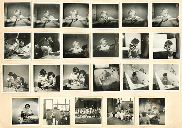 Photo Detail - Geza Vandor - Series of 42 Contact Images of Children