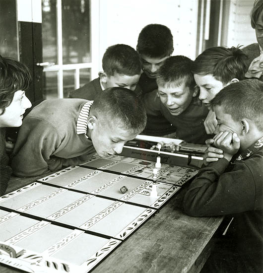 Geza Vandor - Group of Ten Prints of Children Playing, Washing up