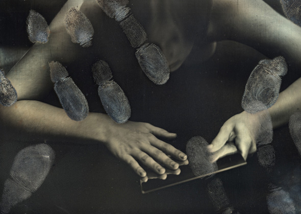 Charlie Schreiner - Plate in Distress (Female Nude with Finger Prints)