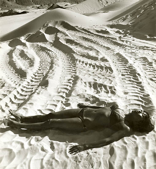Anonymous (Japanese) - Japanese Woman in Bikini Lying in Tire Tracks in Sand Anonymous (Japanese) - Japanese Woman in Bikini Lying in Tire Tracks in Sand