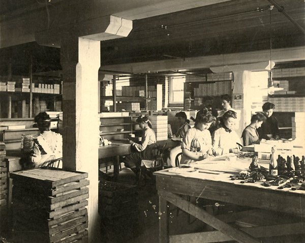Reidenbach - Woman Packing Chocolate Candy Reidenbach - Woman Packing Chocolate Candy