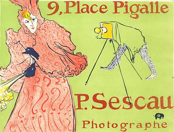 Henri Toulouse-Lautrec - Promotional Poster for Photographer P. Sescau Henri Toulouse-Lautrec - Promotional Poster for Photographer P. Sescau