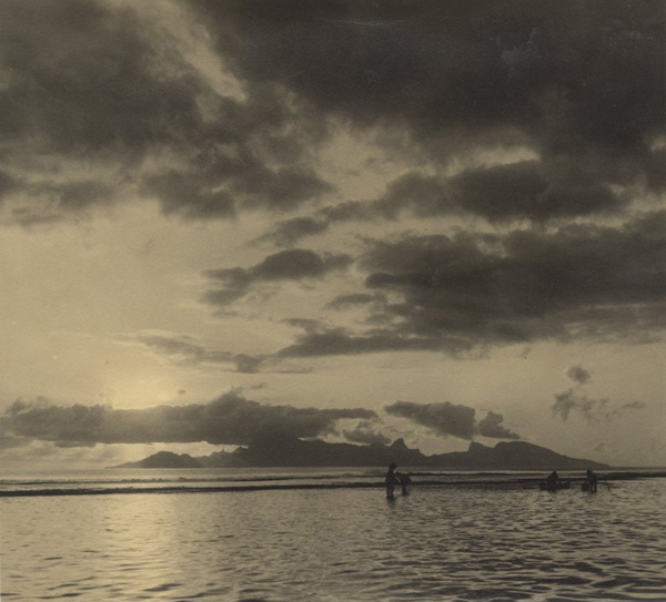 Joseph Emile Morhart - Capturing Bait below Tahitian Sunset, Bora Bora Joseph Emile Morhart - Capturing Bait below Tahitian Sunset, Bora Bora