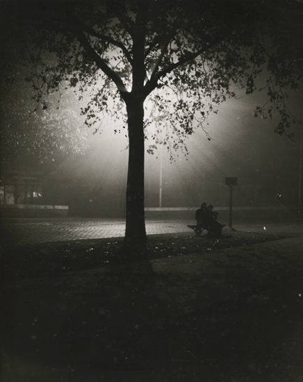 Brassai (possibly) - Couple on Bench at Night, Paris Brassai (possibly) - Couple on Bench at Night, Paris