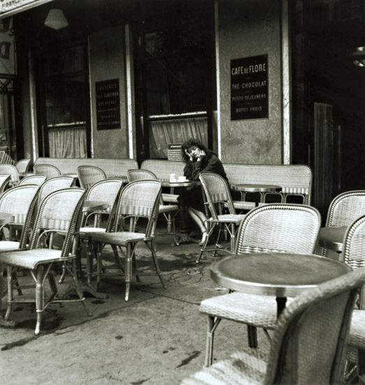 Serge Jacques - Woman at Cafe de Flore, Paris Serge Jacques - Woman at Cafe de Flore, Paris