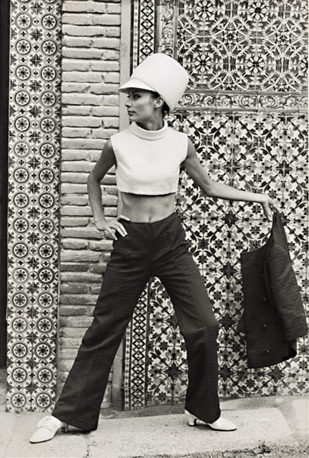 Sharok Hatami - The Spanish Look for Summer--Two-Tone Outfit with Bell Bottoms Sharok Hatami - The Spanish Look for Summer--Two-Tone Outfit with Bell Bottoms