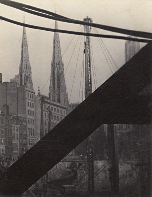 Dorothy Norman - Church and Crane (St. Patrick's Cathedral), New York City, NY Dorothy Norman - Church and Crane (St. Patrick's Cathedral), New York City, NY