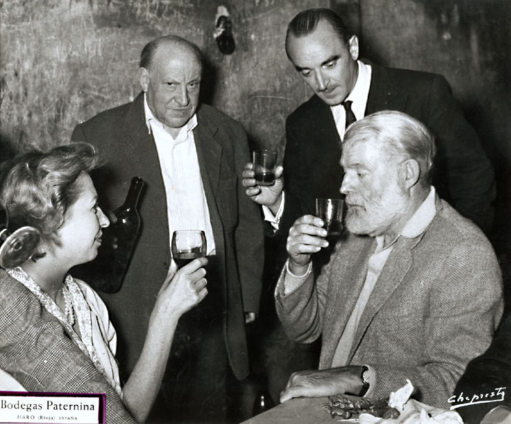 Anonymous - Ernest Hemingway Drinking Wine Anonymous - Ernest Hemingway Drinking Wine